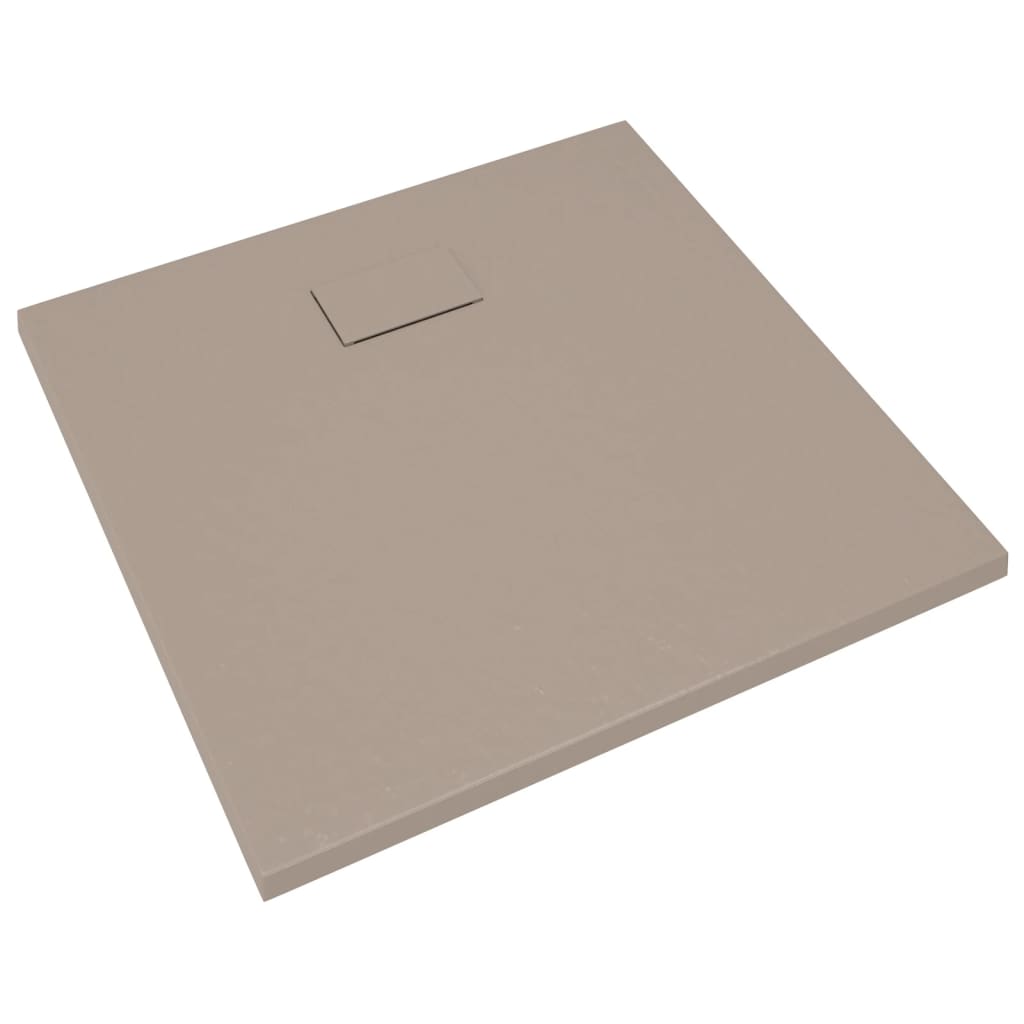 Dusjbrett SMC brun 90x80 cm