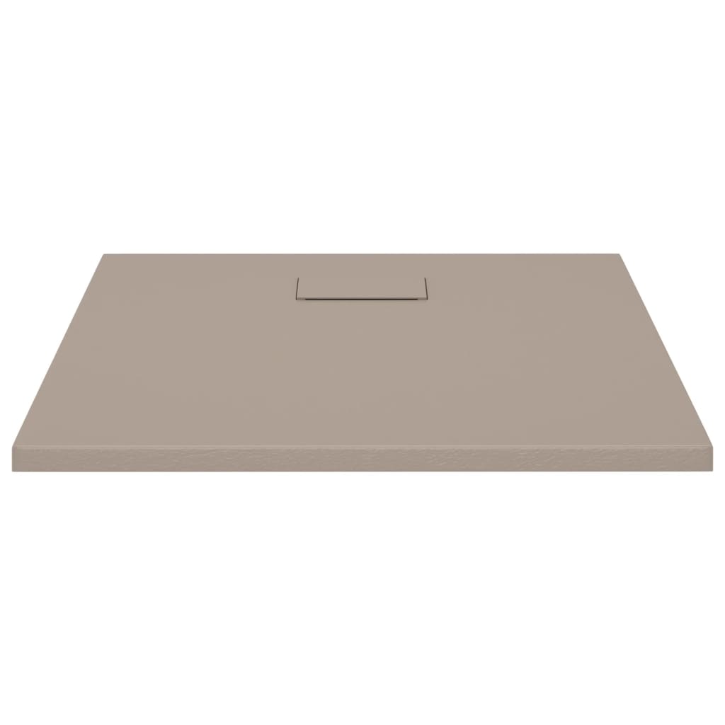 Dusjbrett SMC brun 90x90 cm
