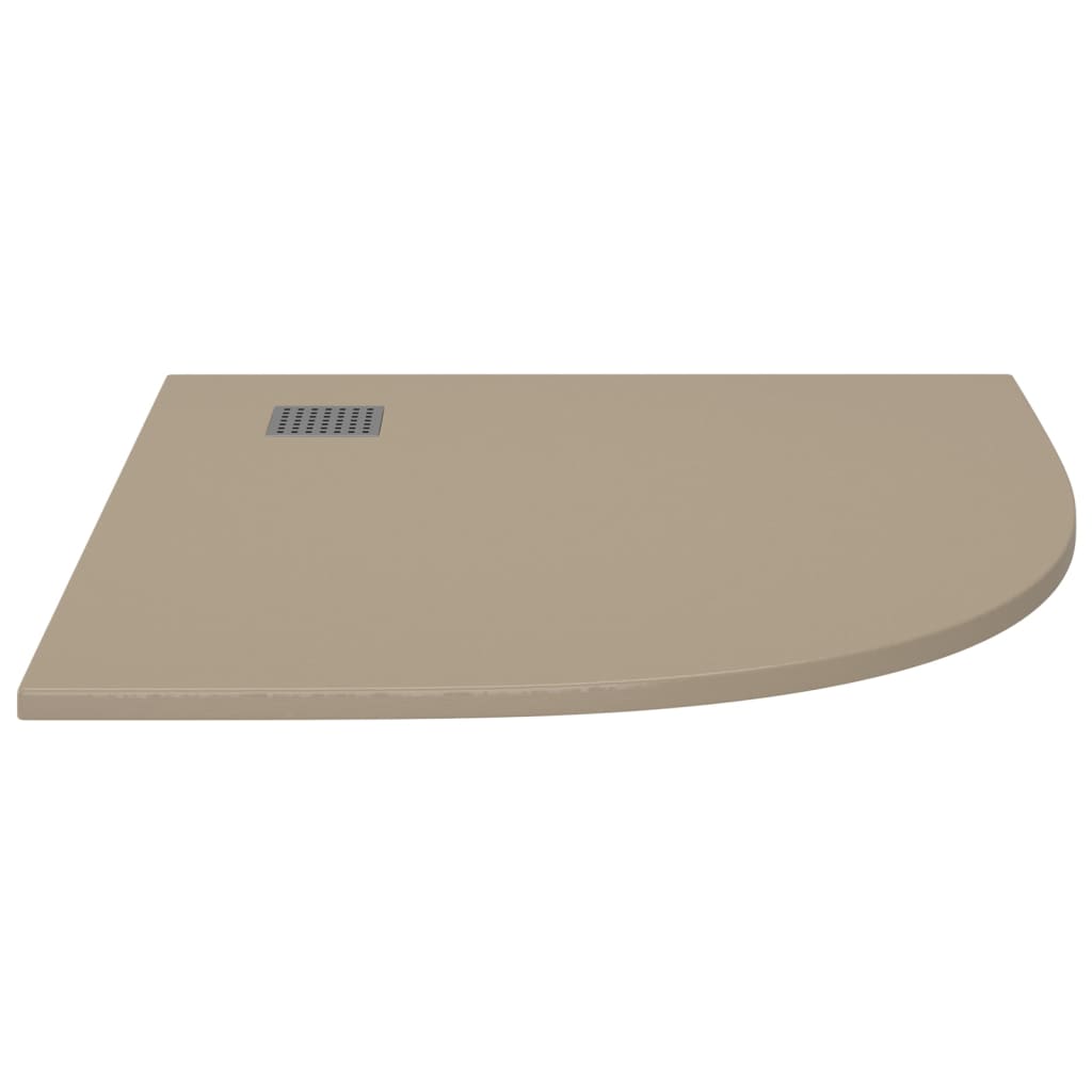 Dusjbrett SMC brun 90x90 cm