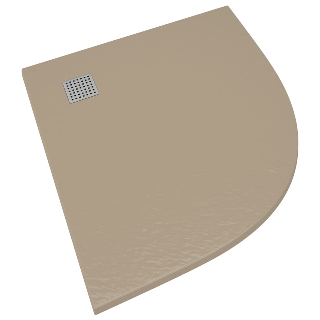 Dusjbrett SMC brun 90x90 cm