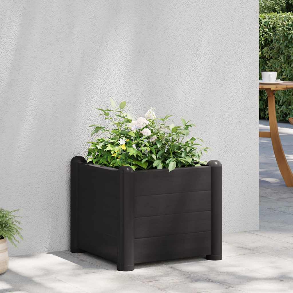 Høybed PP antrasitt 43x43x35 cm vidaXL