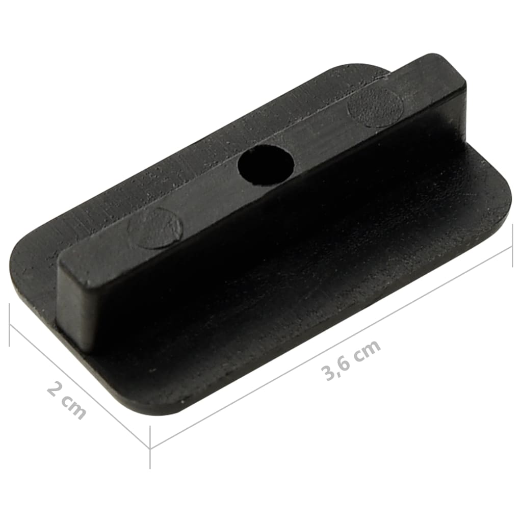 Braketter for gulvbord med skruer 200 stk rustfritt stål 304