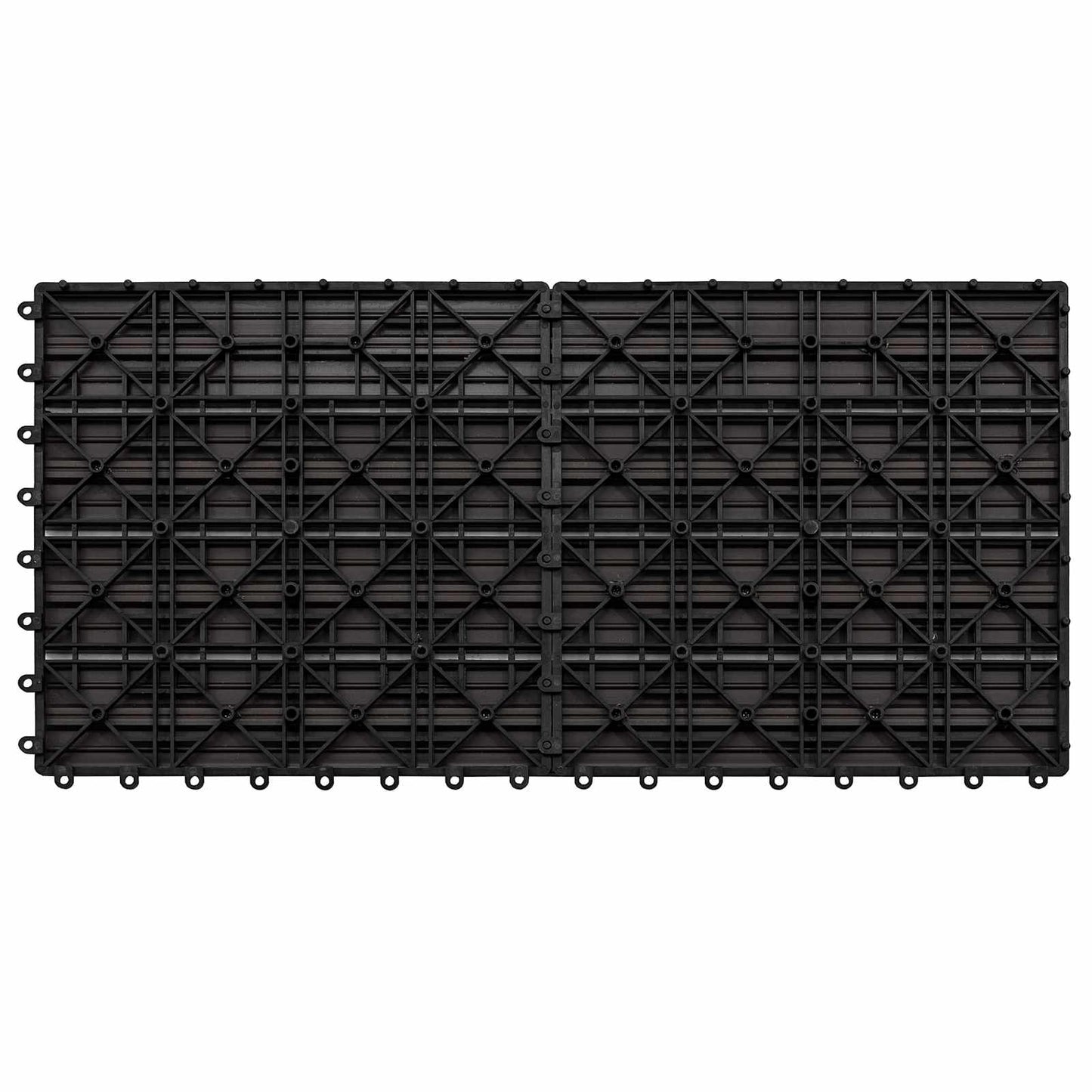 Terrasseflis 6 pcs Mørk brun 60 x 30 cm WPC
