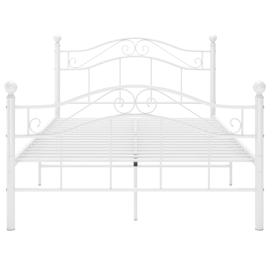 Sengeramme hvit metall 120x200 cm