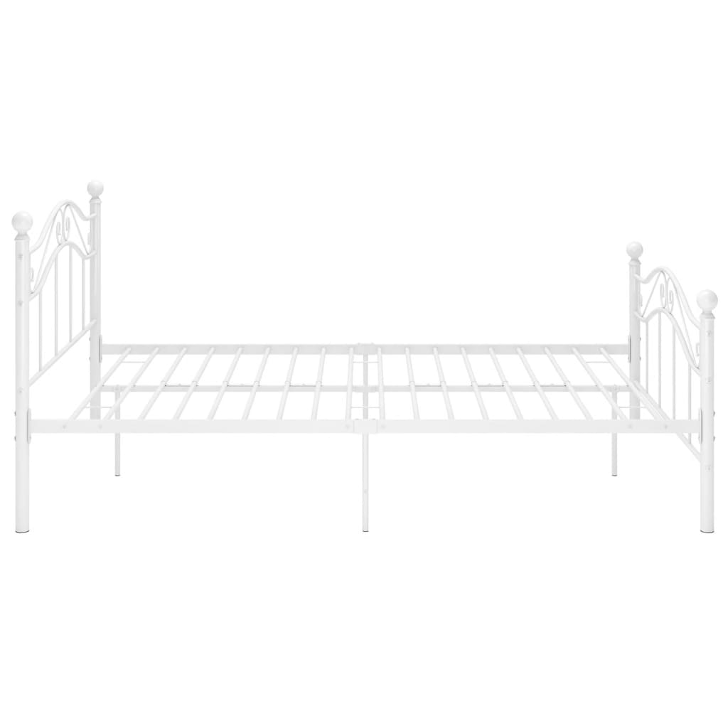 Sengeramme hvit metall 120x200 cm