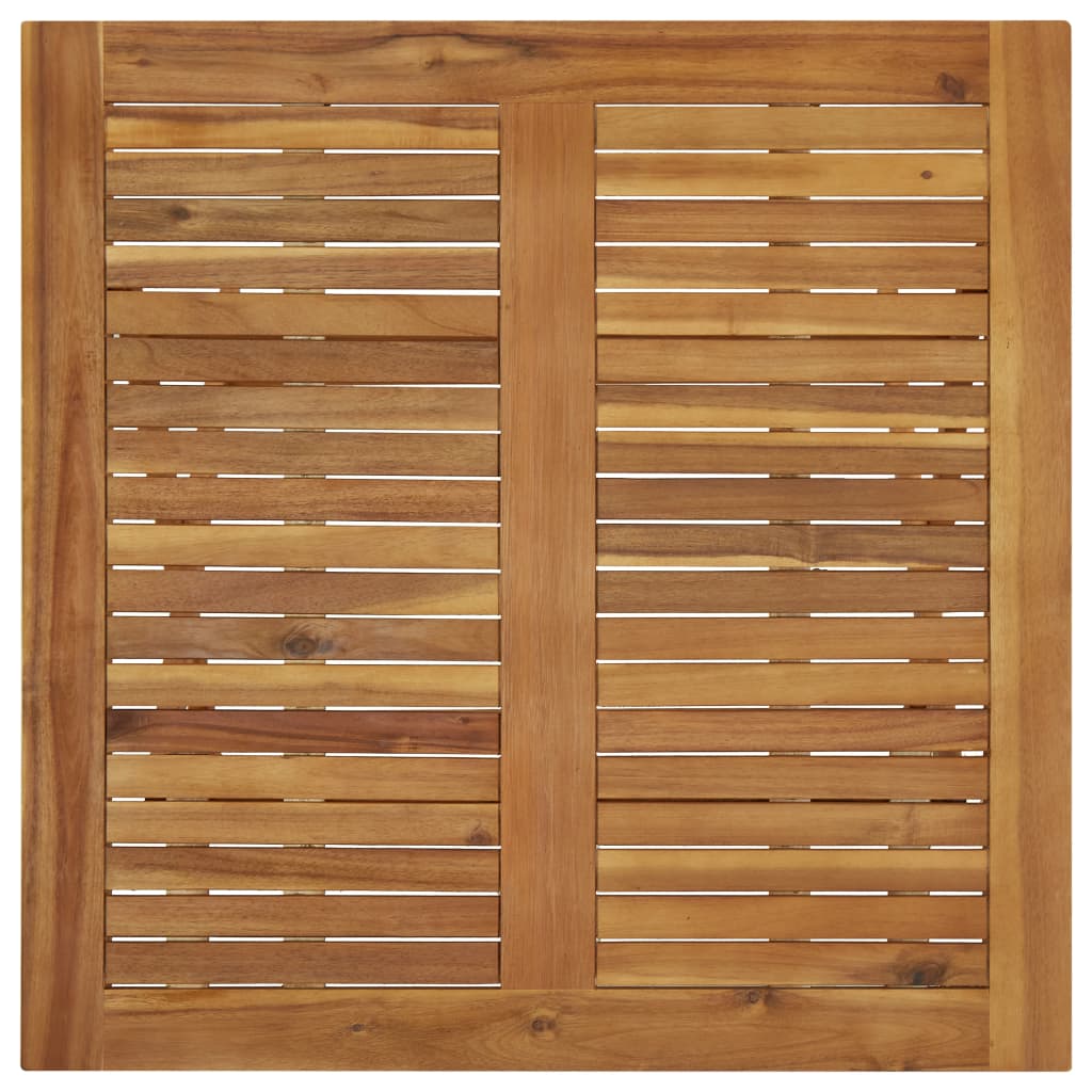 Sammenleggbart hagebord 90x90x75 cm heltre akasie