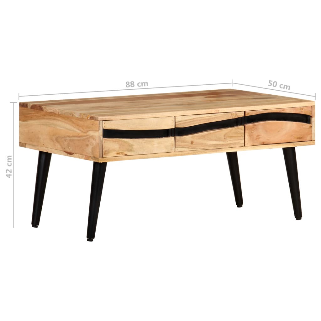 Salongbord 88x50x42 cm heltre akasie