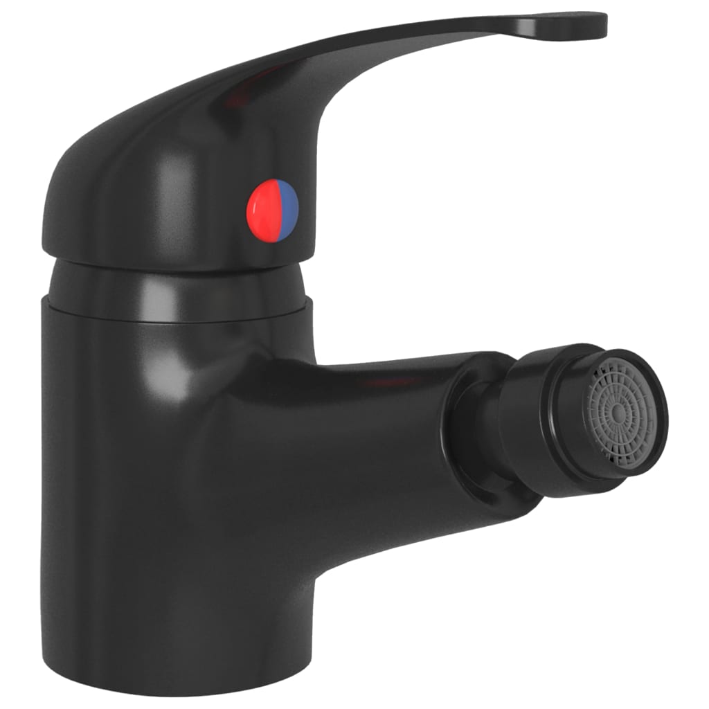 Blandebatteri for bidet svart 13x12 cm