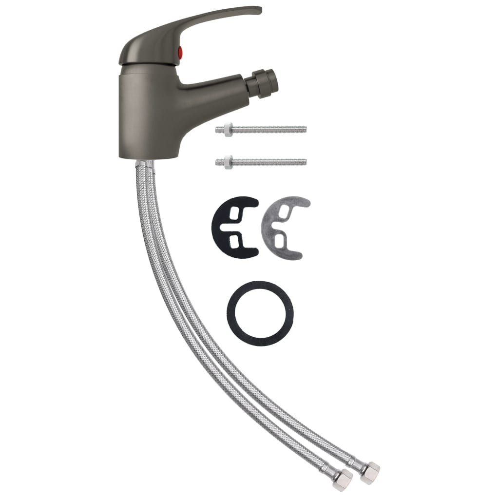 Blandebatteri for bidet grå 13x12 cm