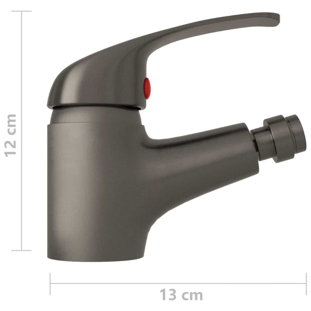 Blandebatteri for bidet grå 13x12 cm