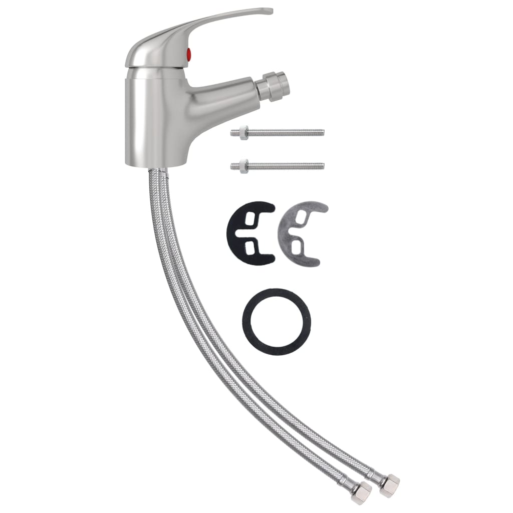 Blandebatteri for bidet sølv 13x12 cm vidaXL