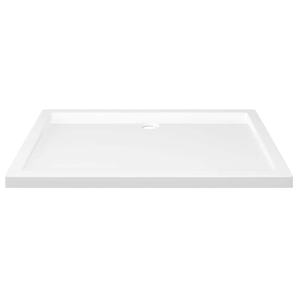 Rektangulært dusjbrett ABS hvit 80x110 cm