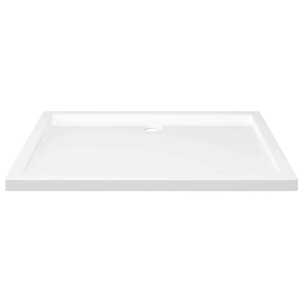Rektangulært dusjbrett ABS hvit 80x110 cm