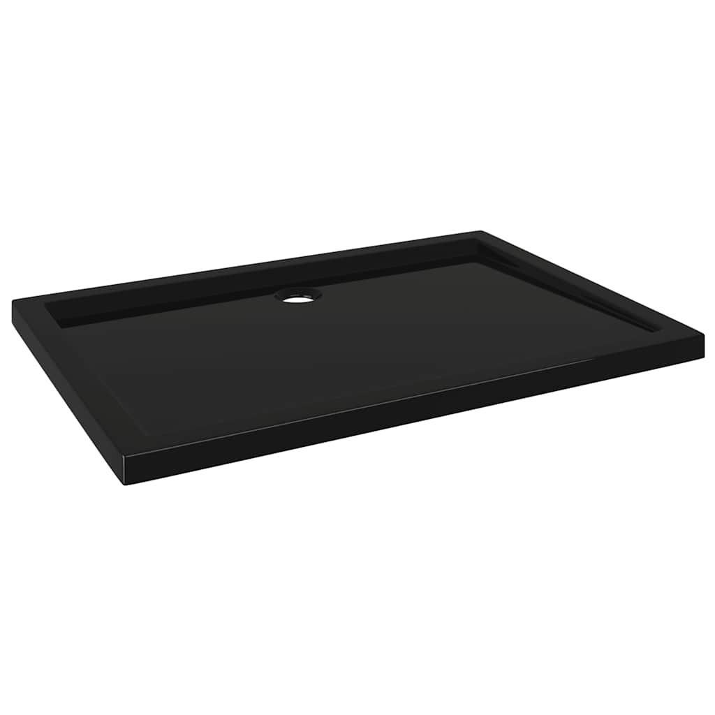 Rektangulært dusjbrett ABS svart 70x100 cm