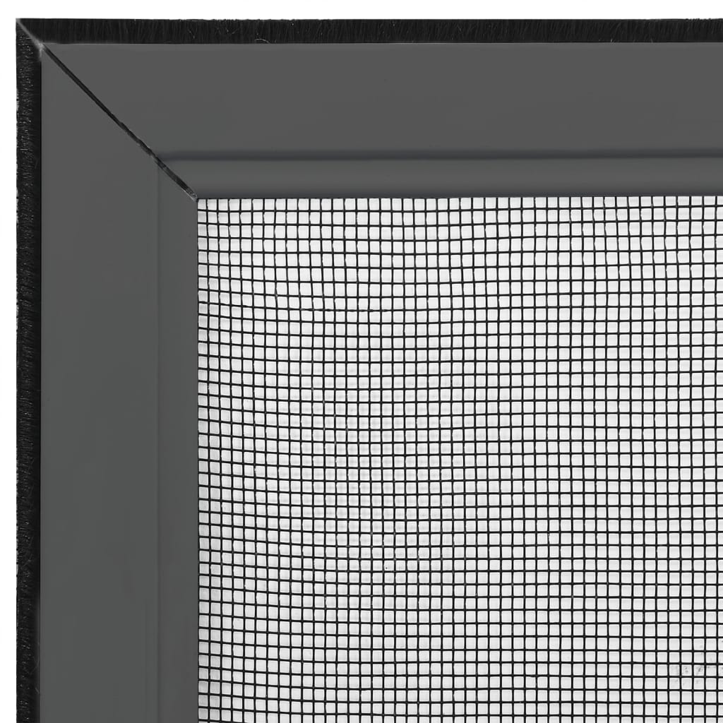 Utvidbar insektskjerm for vindu antrasitt (75-143)x50 cm