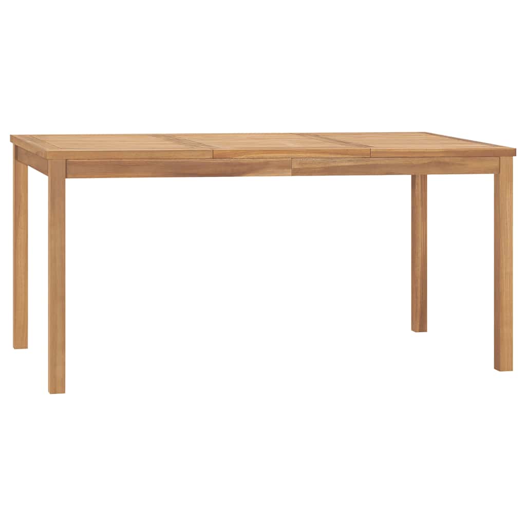Utendørs spisebord 160x80x77 cm heltre teak vidaXL