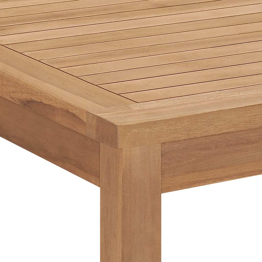 Utendørs spisebord 160x80x77 cm heltre teak vidaXL