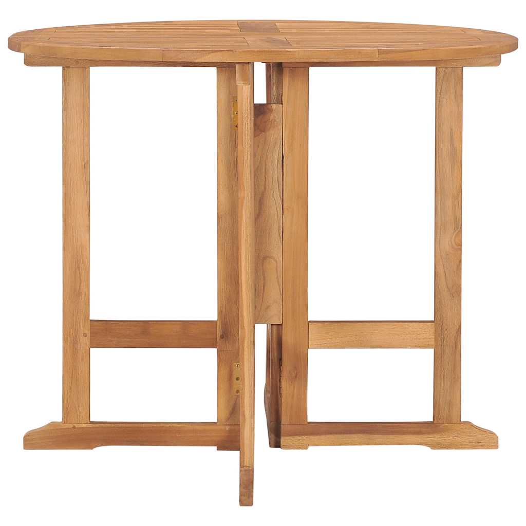 Sammenleggbart hagebord Ø90x75 cm heltre teak