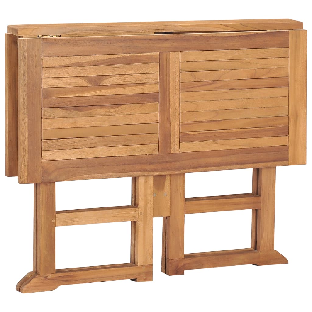 Sammenleggbart hagebord 90x90x75 cm heltre teak vidaXL