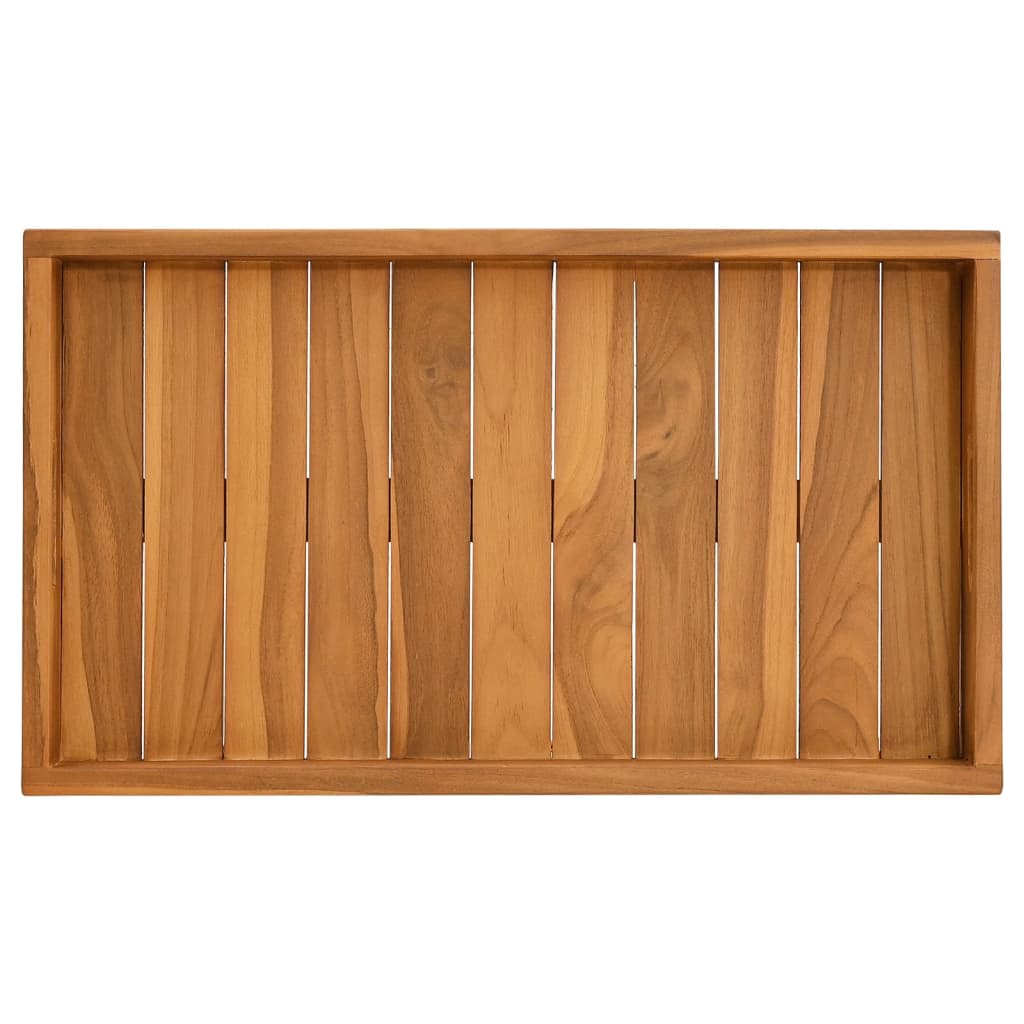 Serveringsbrett 60x35 cm heltre teak vidaXL