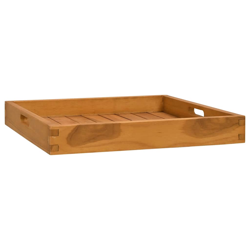 Serveringsbrett 50x50 cm heltre teak vidaXL