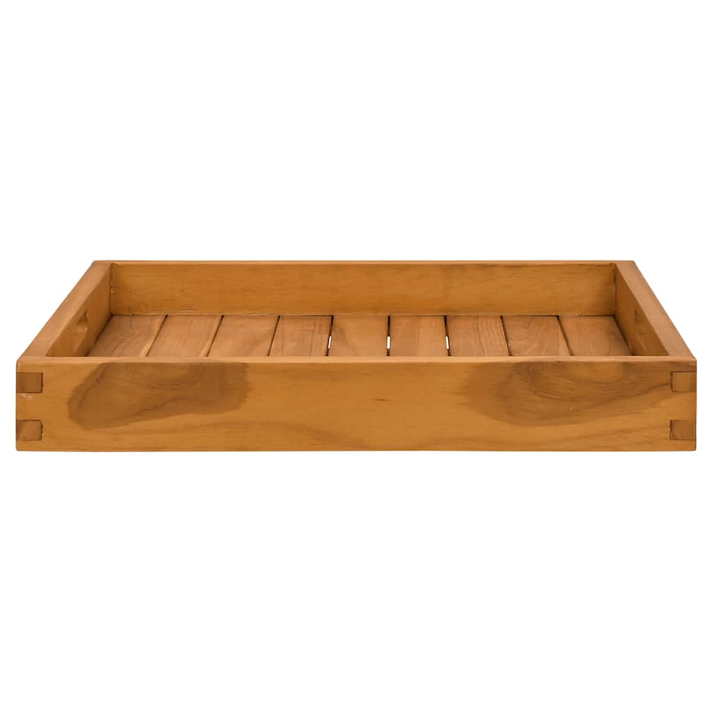 Serveringsbrett 50x50 cm heltre teak vidaXL