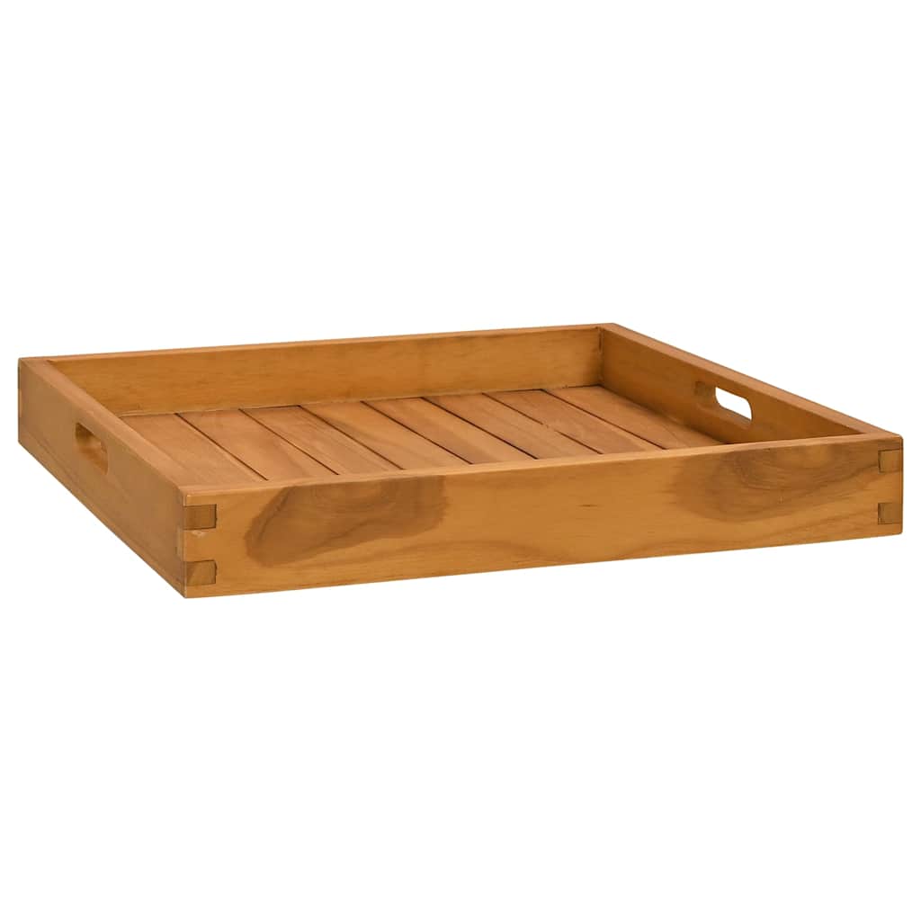 Serveringsbrett 50x50 cm heltre teak vidaXL
