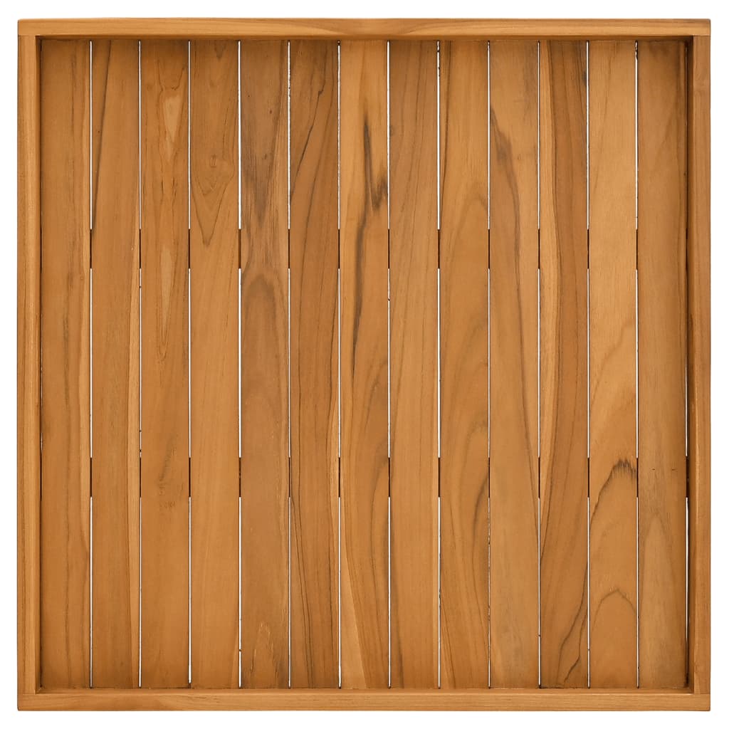 Serveringsbrett 70x70 cm heltre teak vidaXL