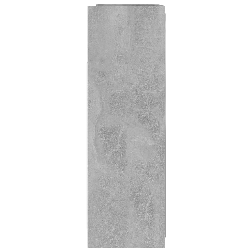 Speilskap til baderom betonggrå 62,5x20,5x64 cm konstruert tre