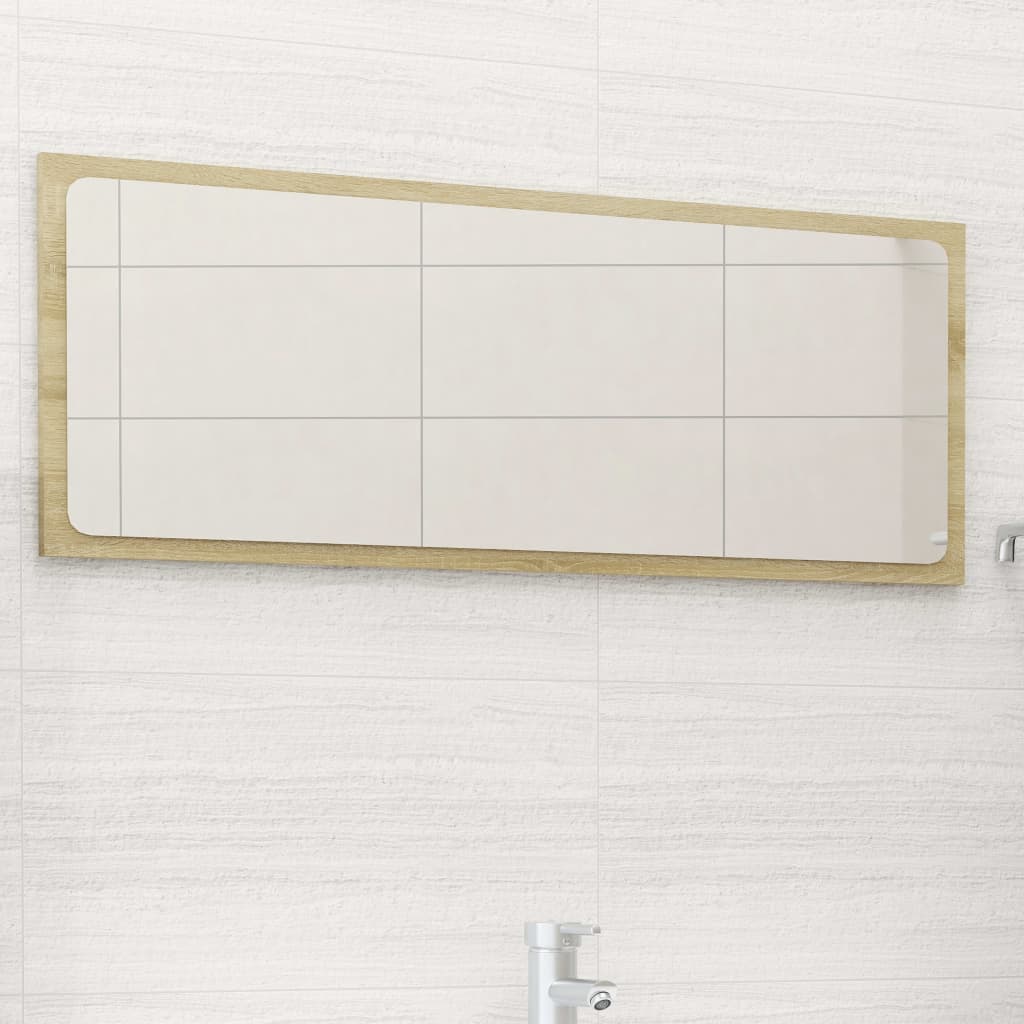 Baderomsspeil sonoma eik 90x1,5x37 cm sponplate