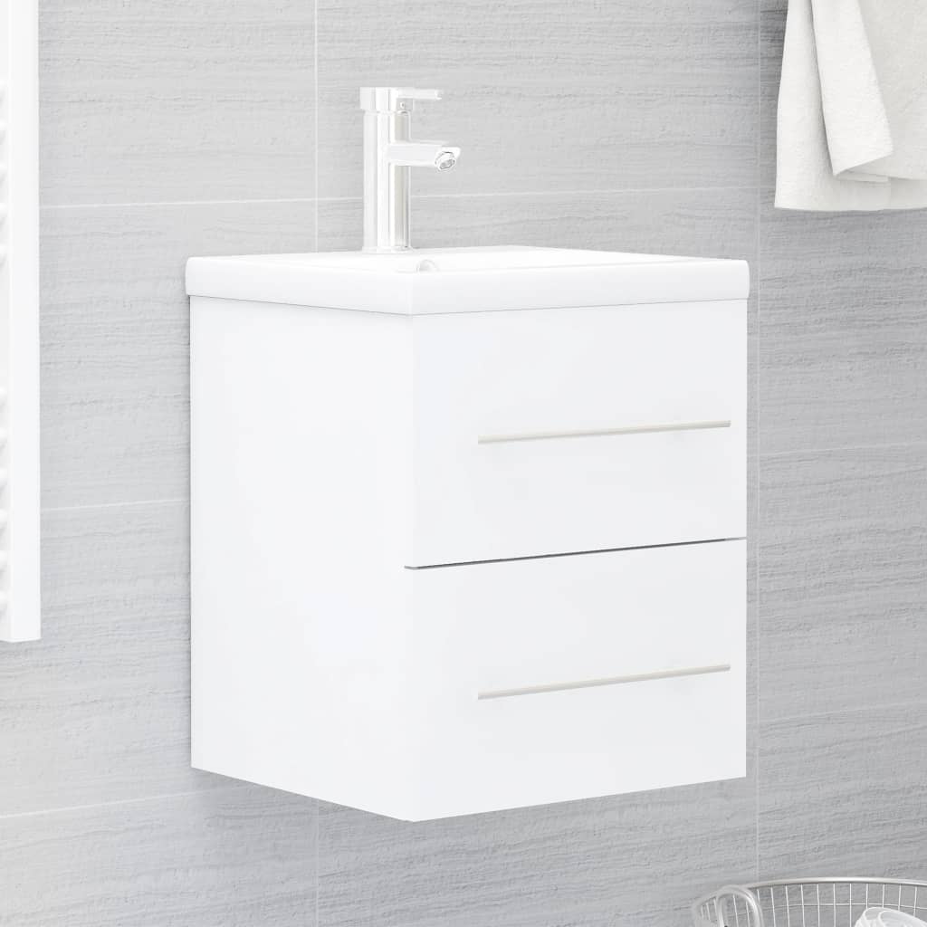 Servantskap hvit 41x38,5x48 cm konstruert tre
