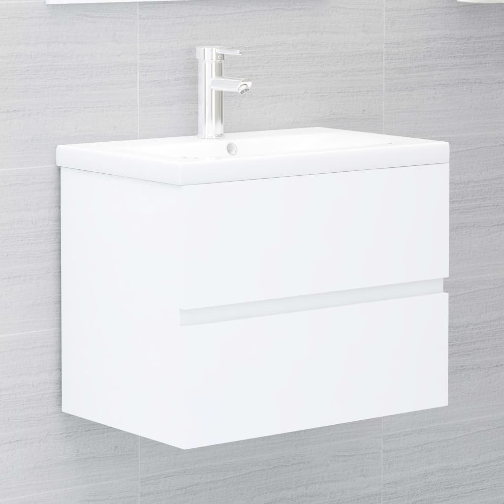 Servantskap hvit 60x38,5x45 cm konstruert tre