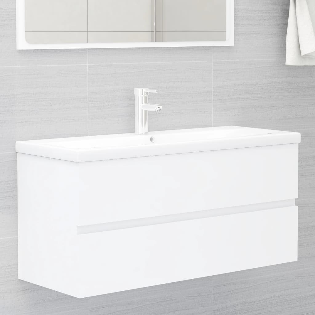 Servantskap hvit 100x38,5x45 cm konstruert tre