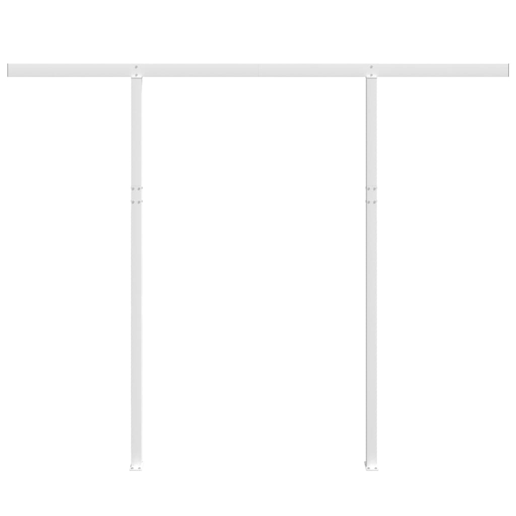 Markisestolpesett hvit 300x245 cm jern
