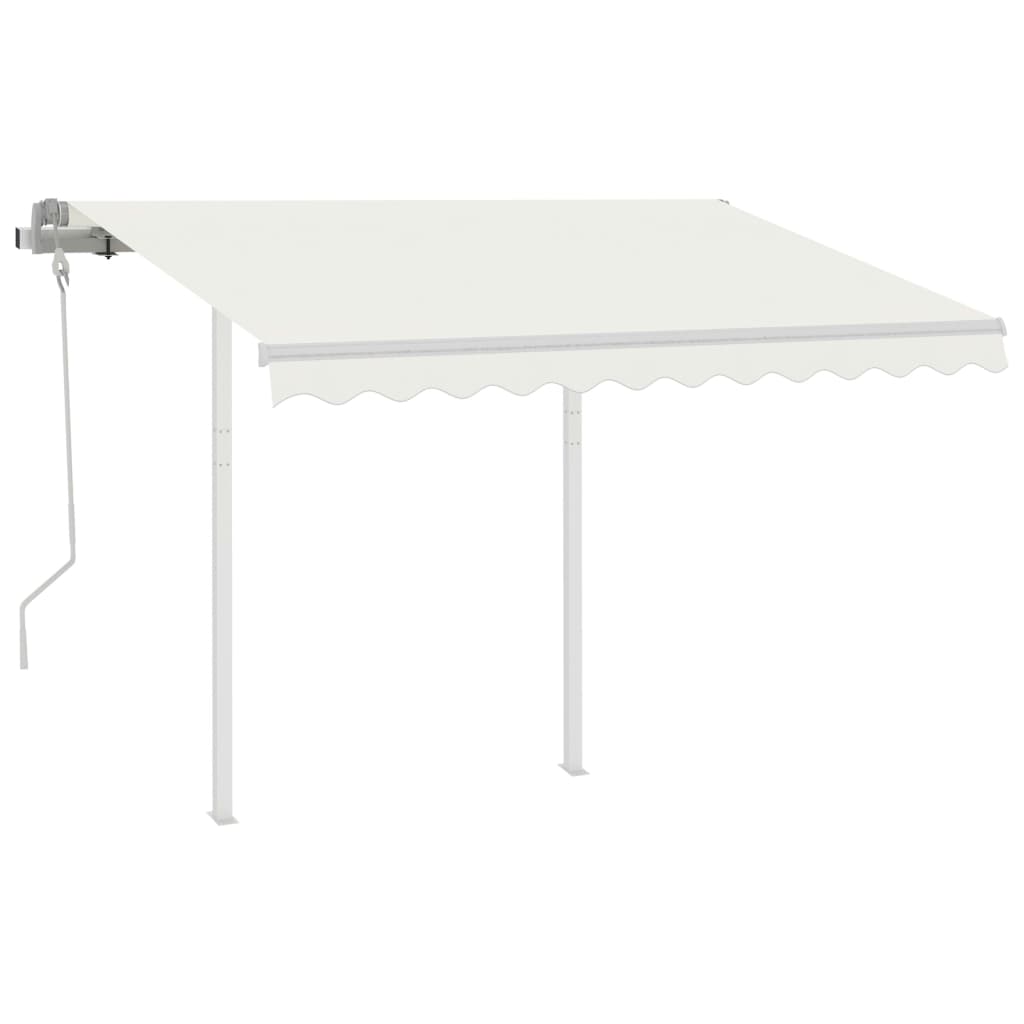 Markisestolpesett hvit 300x245 cm jern
