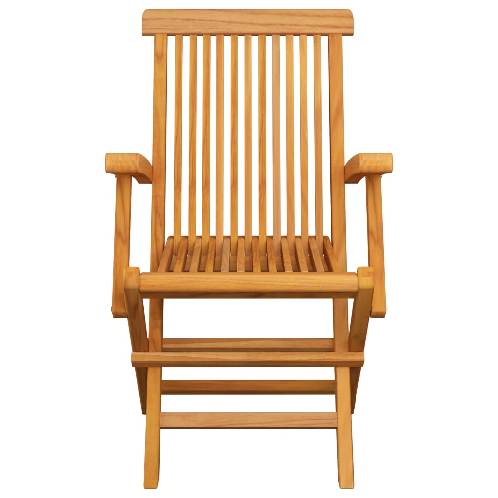 Utendørs spisestue sammenleggbar 5 deler heltre teak vidaXL