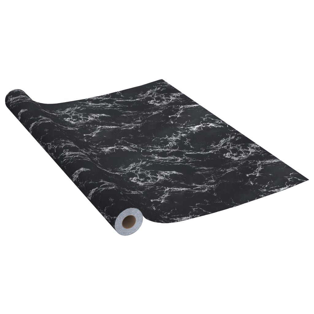 Selvklebende folie til møbler svart stein 500x90 cm PVC