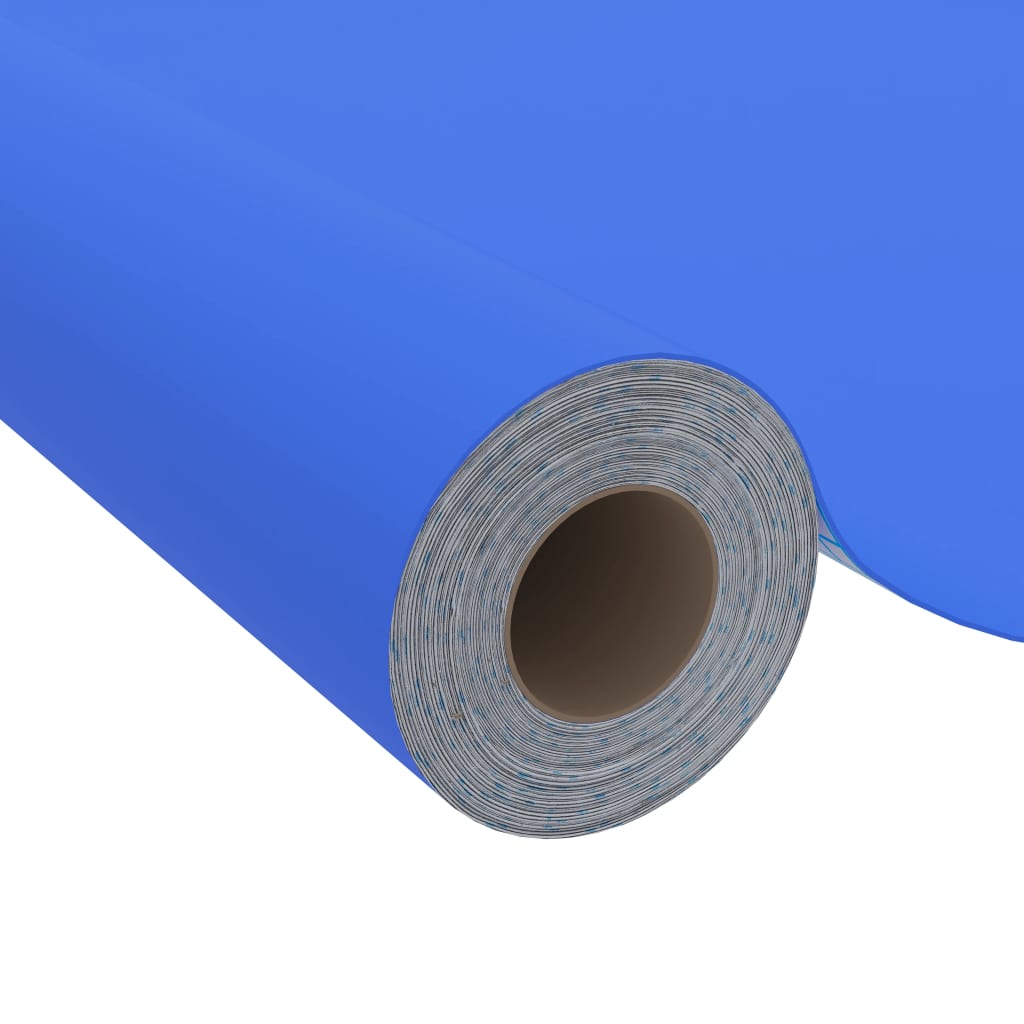 Selvklebende folie til møbler høyglans blå 500x90 cm PVC