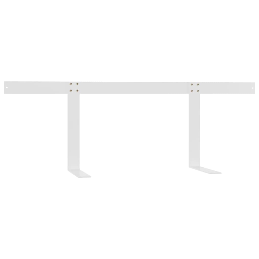 Ryggstøtte til pallesofa hvit 110 cm jern