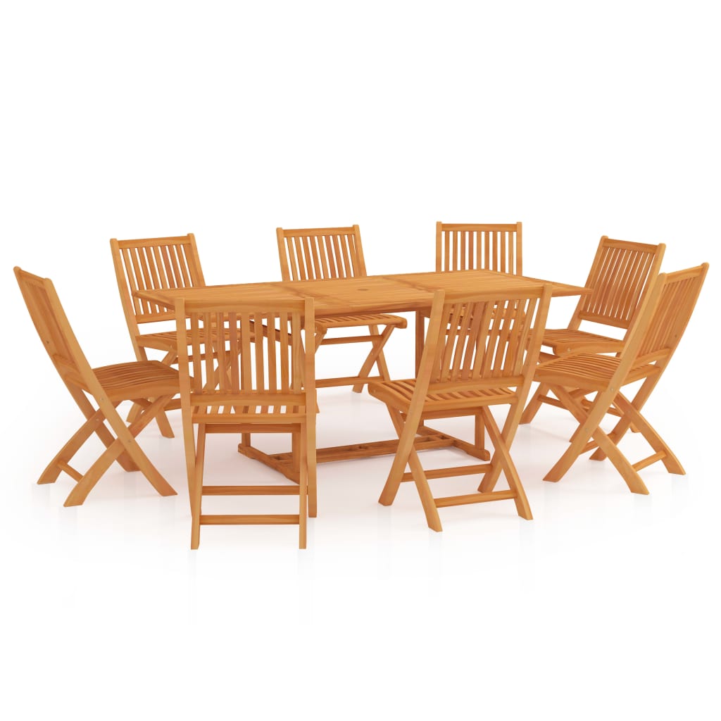 Utendørs spisestue 9 deler heltre teak