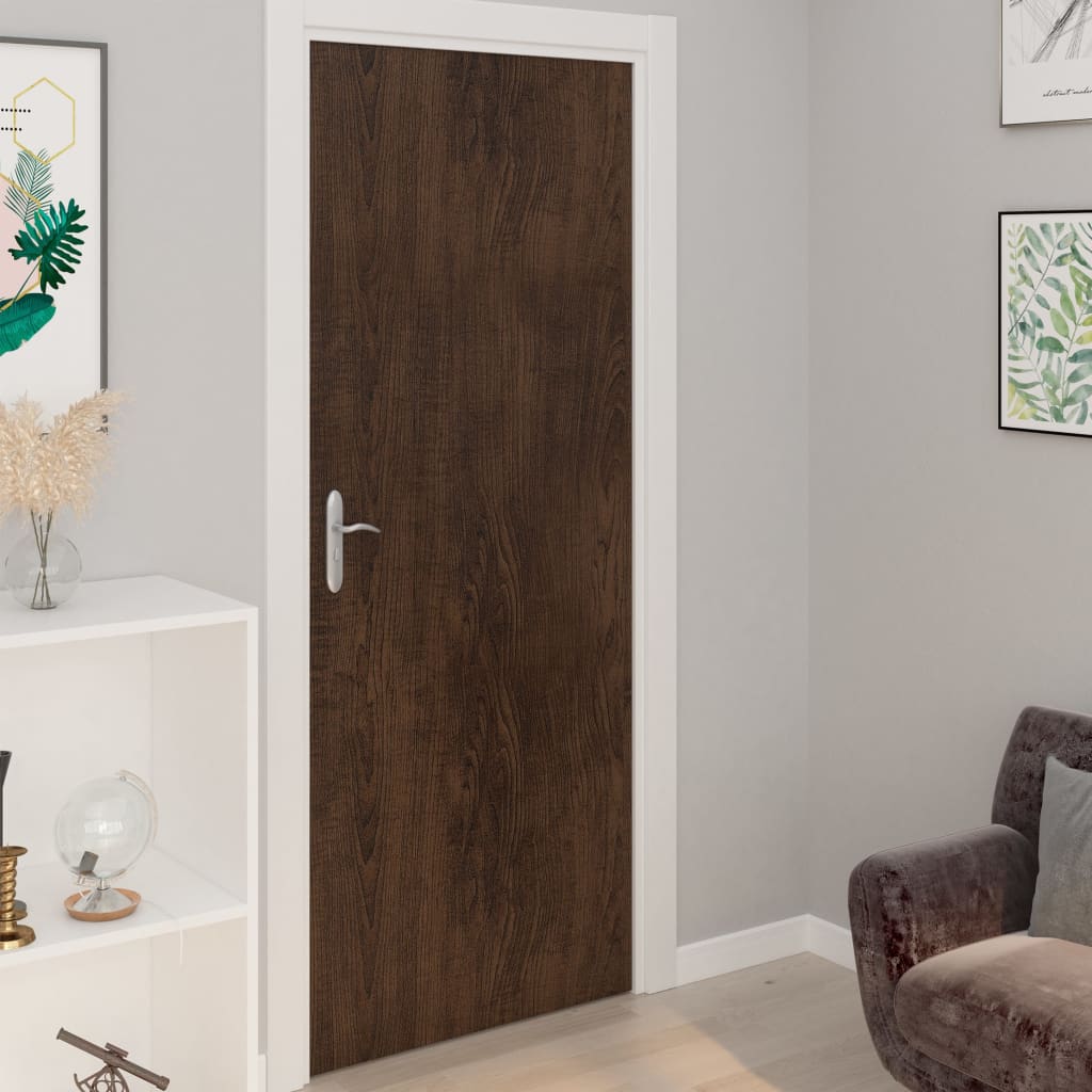Selvklebende møbelfolier 2 stk 500x90 cm PVC mørk eikefarge