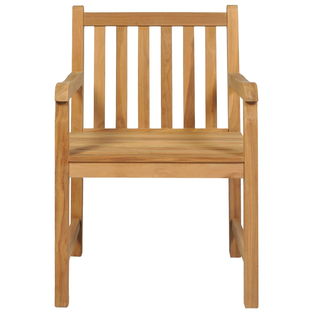 5-delers hagespisesett 160x80 cm heltre teak vidaXL