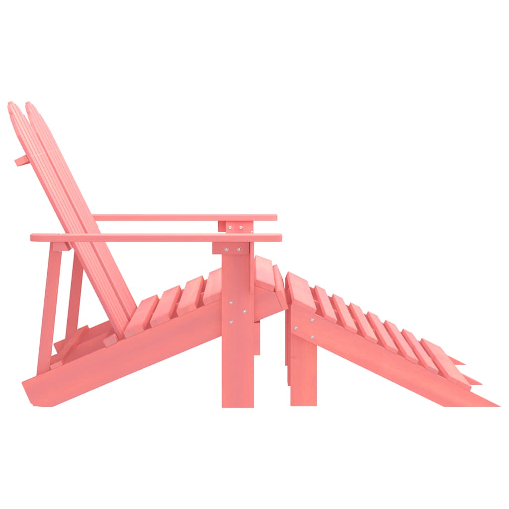 Adirondack hagestol og ottoman 2-seters heltre rosa