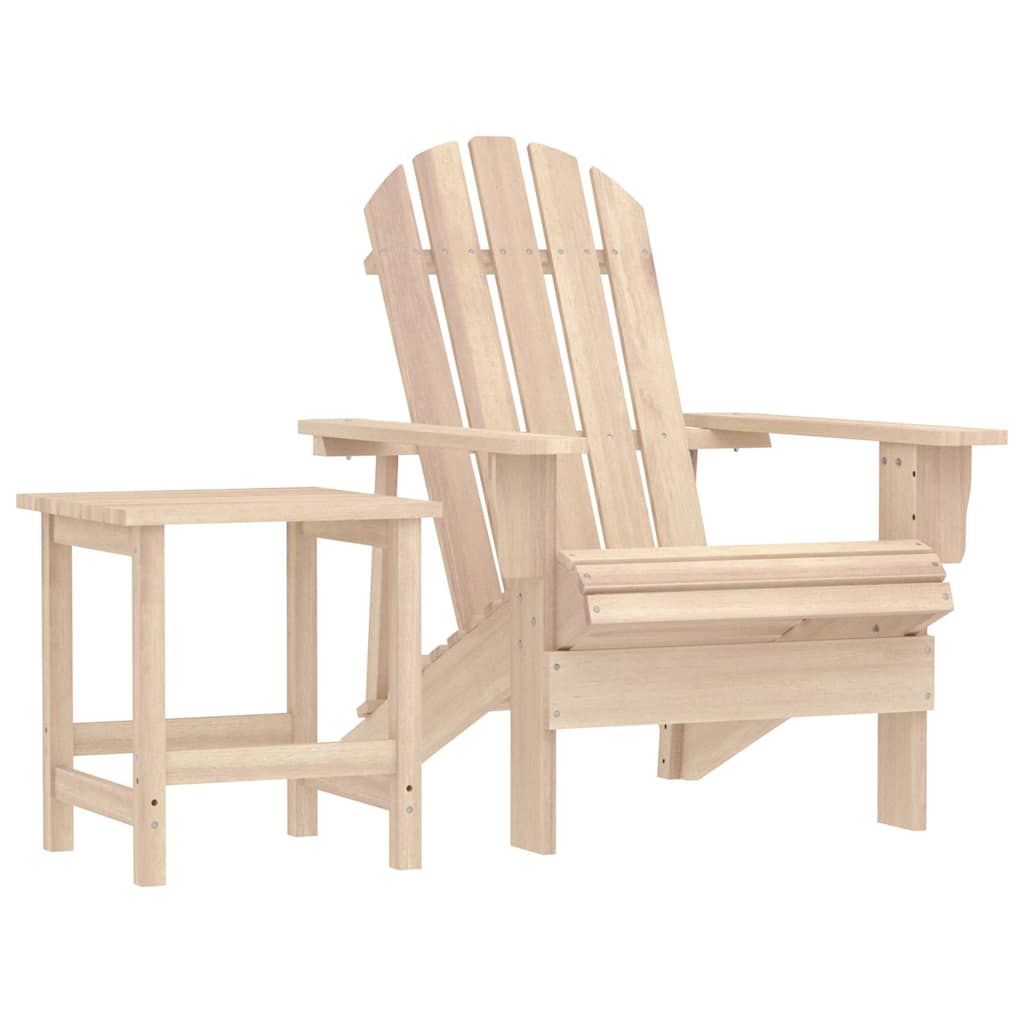 Adirondack hagestol med bord heltre gran