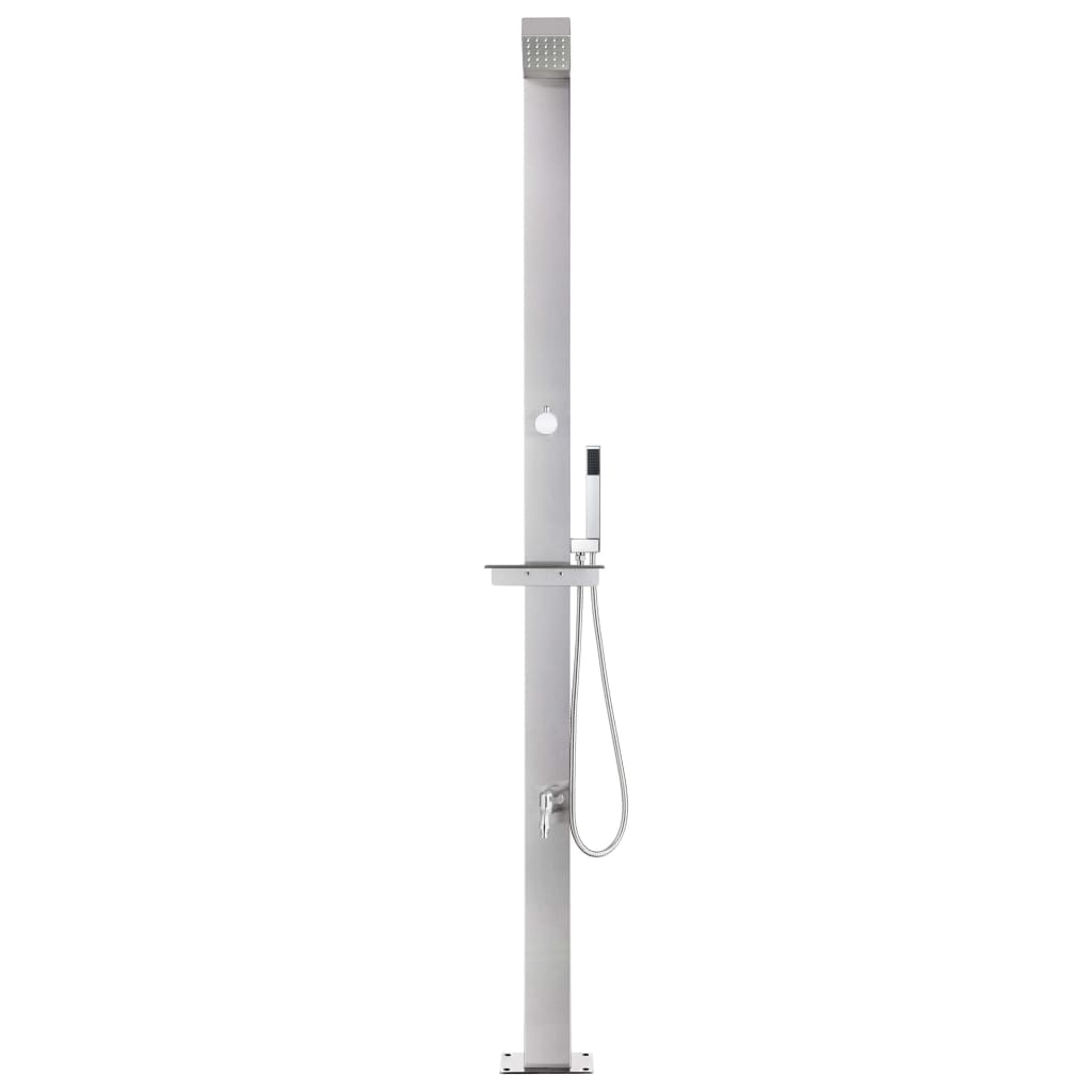 Hagedusj 220 cm rustfritt stål vidaXL