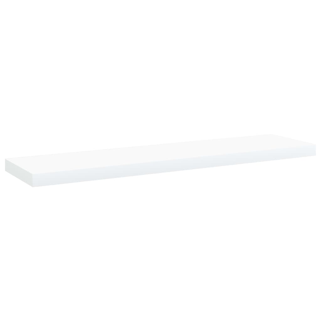 Hylleplater 4 stk hvit 40x10x1,5 cm konstruert tre