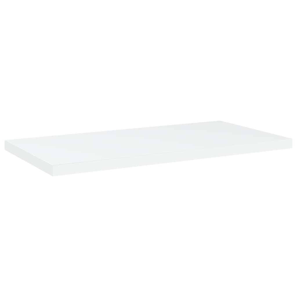 Hylleplater 4 stk hvit 40x20x1,5 cm konstruert tre