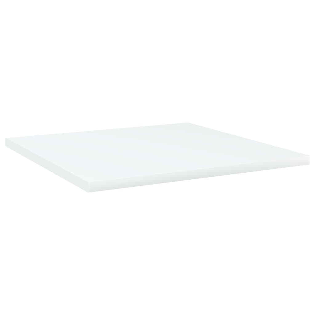 Hylleplater 4 stk hvit 40x40x1,5 cm konstruert tre