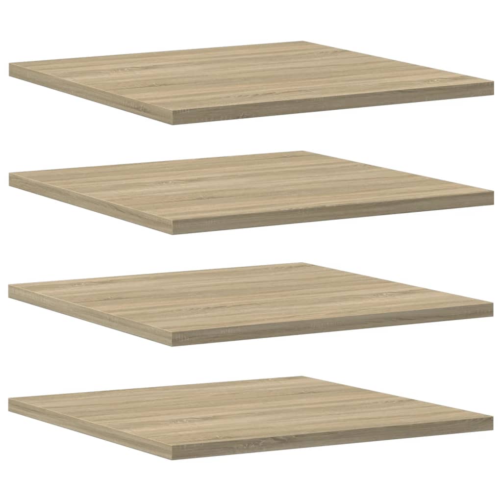 Hylleplater 4 stk sonoma eik 40x40x1,5 cm sponplate