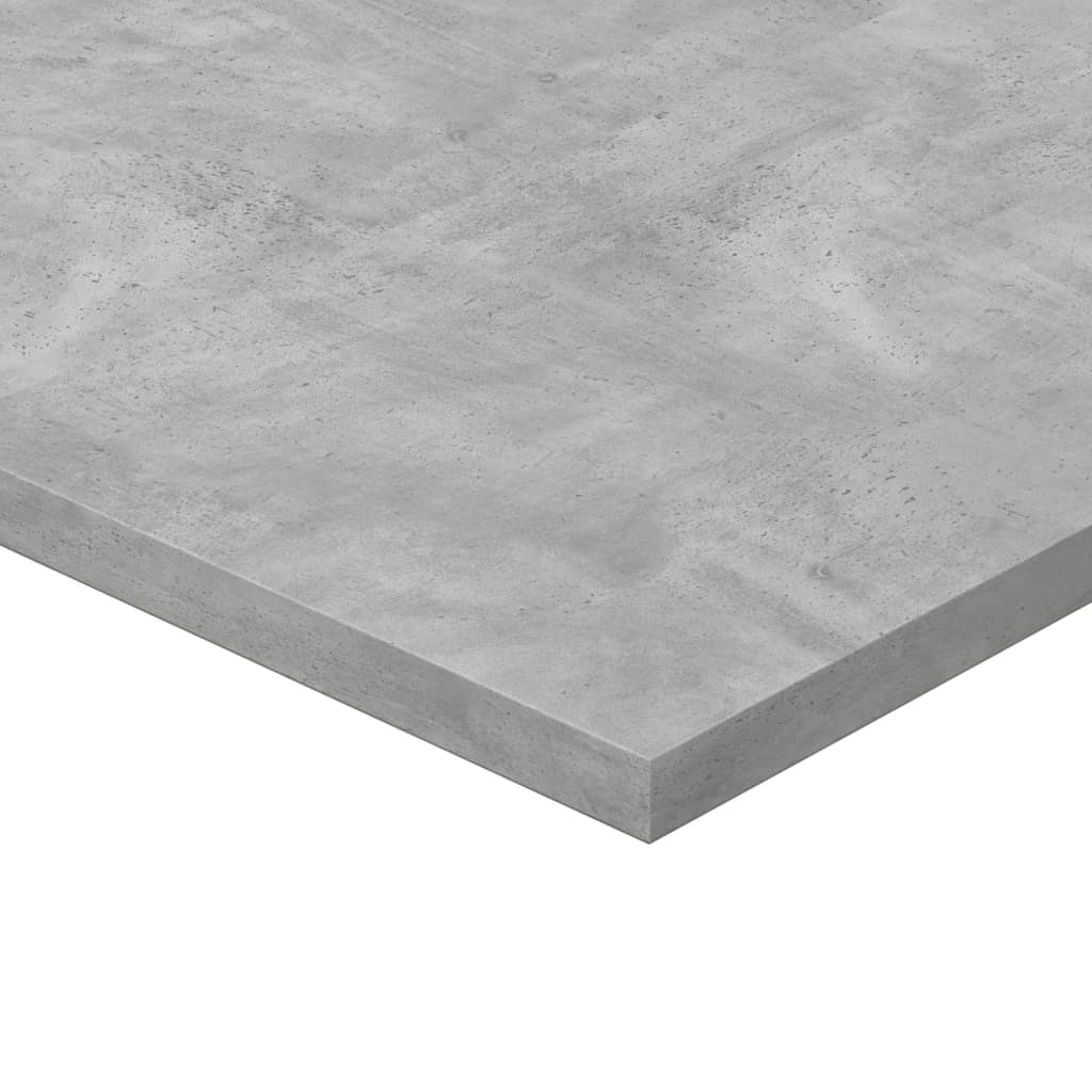 Hylleplater 8 stk betonggrå 40x50x1,5 cm konstruert tre